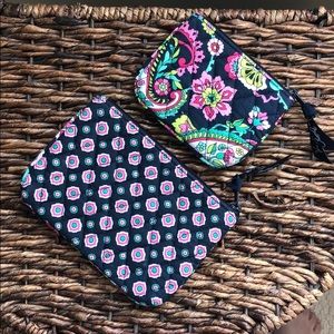 NWOT Vera Bradley travel cosmetic pouch set
